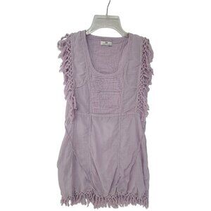 Day Women's Sleeveless Tunic Mini Dress Lavender Size L Boho Lagenlook Fairycore